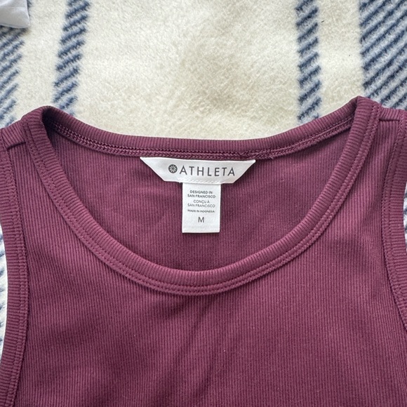 Athleta Plum Ribbed Tank - Picture 3 of 3